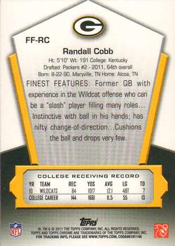 2011 Topps Chrome - Finest Freshman #FF-RC Randall Cobb Back