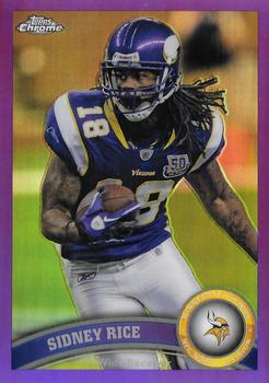 2011 Topps Chrome - Purple Refractors #84 Sidney Rice Front