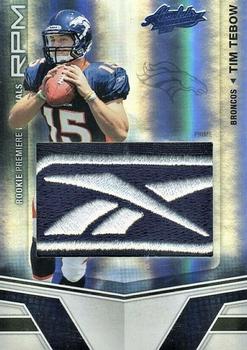 2010 Panini Absolute Memorabilia - Rookie Premiere Materials Brand Logo #204 Tim Tebow  Front
