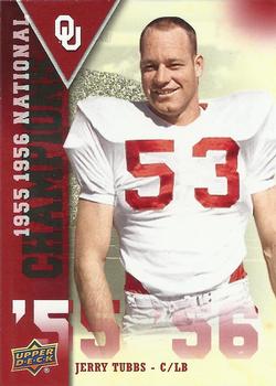 2011 Upper Deck University of Oklahoma - National Champions #NC-JT Jerry Tubbs Front
