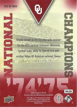 2011 Upper Deck University of Oklahoma - National Champions Duos #NCD-BO Billy Brooks / Tinker Owens Back