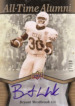 2011 Upper Deck University of Texas - All-Time Alumni Autographs #ATA-BW Bryant Westbrook Front