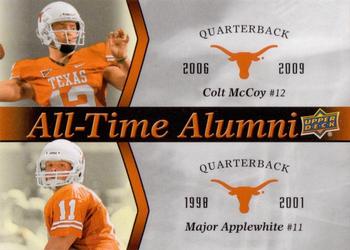 2011 Upper Deck University of Texas - All-Time Alumni Duos #ATAD-MA Colt McCoy / Major Applewhite Front