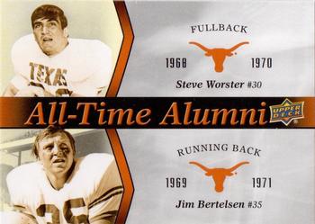 2011 Upper Deck University of Texas - All-Time Alumni Duos #ATAD-WB Steve Worster / Jim Bertelsen Front