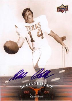 2011 Upper Deck University of Texas - Autographs #23 Eddie Phillips Front