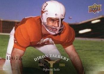 2011 Upper Deck University of Texas - Gold #10 Diron Talbert Front