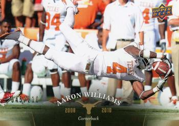 2011 Upper Deck University of Texas - Gold #80 Aaron Williams Front