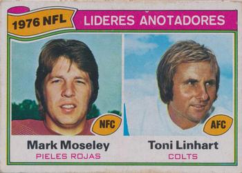 1977 Topps Mexican #4 Mark Moseley / Toni Linhart Front