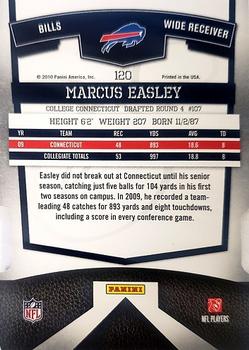 2010 Donruss Elite - Status #120 Marcus Easley Back