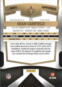 2010 Donruss Elite - Status #171 Sean Canfield Back
