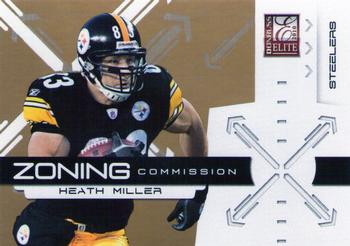 2010 Donruss Elite - Zoning Commission Gold #6 Heath Miller  Front