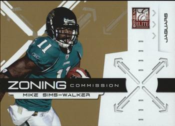 2010 Donruss Elite - Zoning Commission Gold #12 Mike Sims-Walker  Front