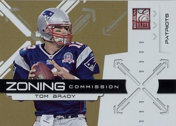 2010 Donruss Elite - Zoning Commission Gold #17 Tom Brady  Front