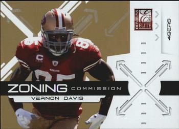 2010 Donruss Elite - Zoning Commission Gold #19 Vernon Davis  Front