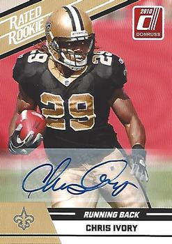 2010 Donruss Rated Rookies - Autographs #18 Chris Ivory  Front