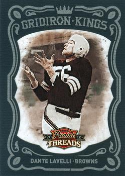 2010 Panini Threads - Gridiron Kings Framed Blue #24 Dante Lavelli  Front