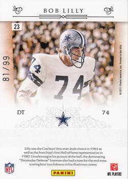 2010 Playoff National Treasures - NFL Greatest #23 Bob Lilly  Back
