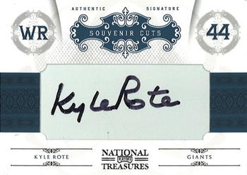 2010 Playoff National Treasures - Souvenir Cuts #11 Kyle Rote Front