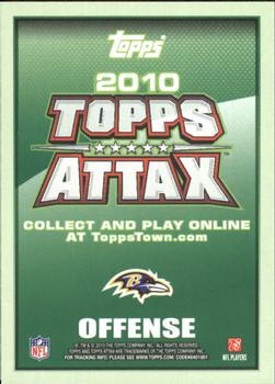 2010 Topps Attax #NNO Anquan Boldin  Back