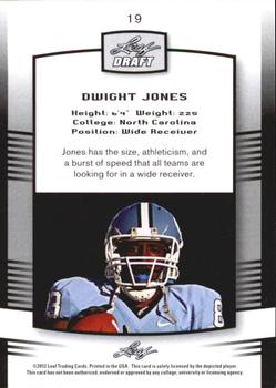 2012 Leaf Draft #19 Dwight Jones Back