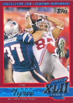 2008 Topps New York Giants Super Bowl XLII Champions #7 David Tyree Front