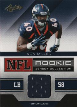 2011 Panini Absolute Memorabilia - Rookie Jersey Collection #36 Von Miller Front
