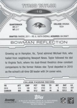 2011 Bowman Sterling - Refractors #19 Tyrod Taylor Back
