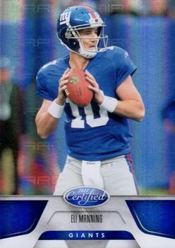 2011 Panini Certified - Mirror Blue #98 Eli Manning Front