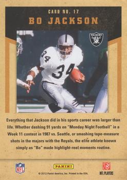 2011 Playoff Contenders - Legendary Contenders #17 Bo Jackson Back