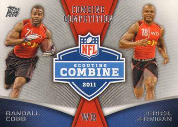 2011 Topps Rising Rookies - Combine Competition #CC-CJ Randall Cobb / Jerrel Jernigan Front