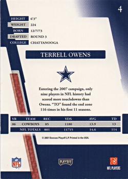 2007 Playoff Absolute Memorabilia #4 Terrell Owens Back