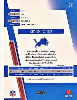 2007 Playoff Absolute Memorabilia #28 Kevin Jones Back