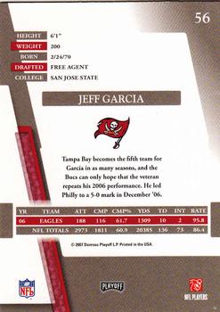 2007 Playoff Absolute Memorabilia #56 Jeff Garcia Back