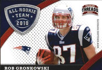 2011 Panini Threads - 2010 All Rookie Team #7 Rob Gronkowski Front