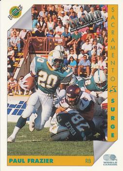 1992 Ultimate WLAF #137 Paul Frazier Front
