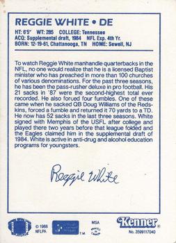 1988 Kenner Starting Lineup Cards #3599117040 Reggie White Back
