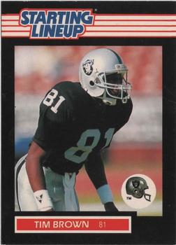 1989 Kenner Starting Lineup Cards #3992981060 Tim Brown Front