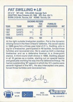 1989 Kenner Starting Lineup Cards #3992998070 Pat Swilling Back