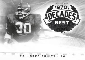 2011 Upper Deck College Football Legends - Decades Best #DB-GP Greg Pruitt Front