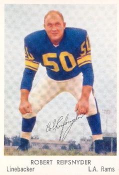 1959 Bell Brand Los Angeles Rams #19 Bob Reifsnyder Front