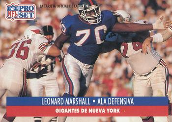 1991 Pro Set Spanish #168 Leonard Marshall Front