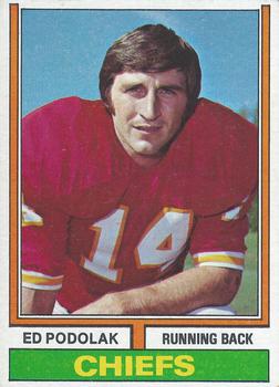 1974 Topps Parker Brothers Pro Draft #7 Ed Podolak Front