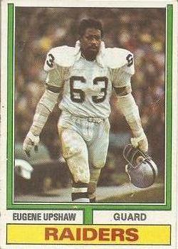 1974 Topps Parker Brothers Pro Draft #65 Eugene Upshaw Front
