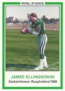 1988 Saskatchewan Roughriders #NNO James Ellingson Front