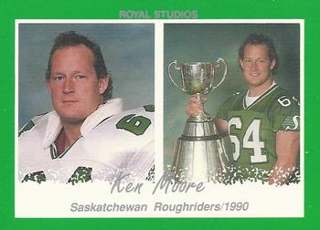 1990 Saskatchewan Roughriders #NNO Ken Moore Front