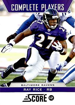 2012 Score - Complete Players #7 Ray Rice Front