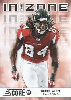 2012 Score - In the Zone #30 Roddy White Front