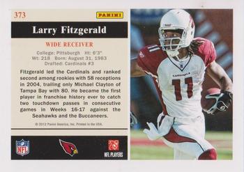 2012 Score - RC Flashbacks #373 Larry Fitzgerald Back