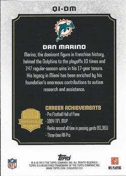 2012 Topps - QB Immortals #QI-DM Dan Marino Back