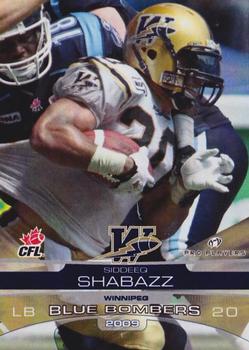 2009 Extreme Sports CFL #99 Siddeeq Shabazz Front